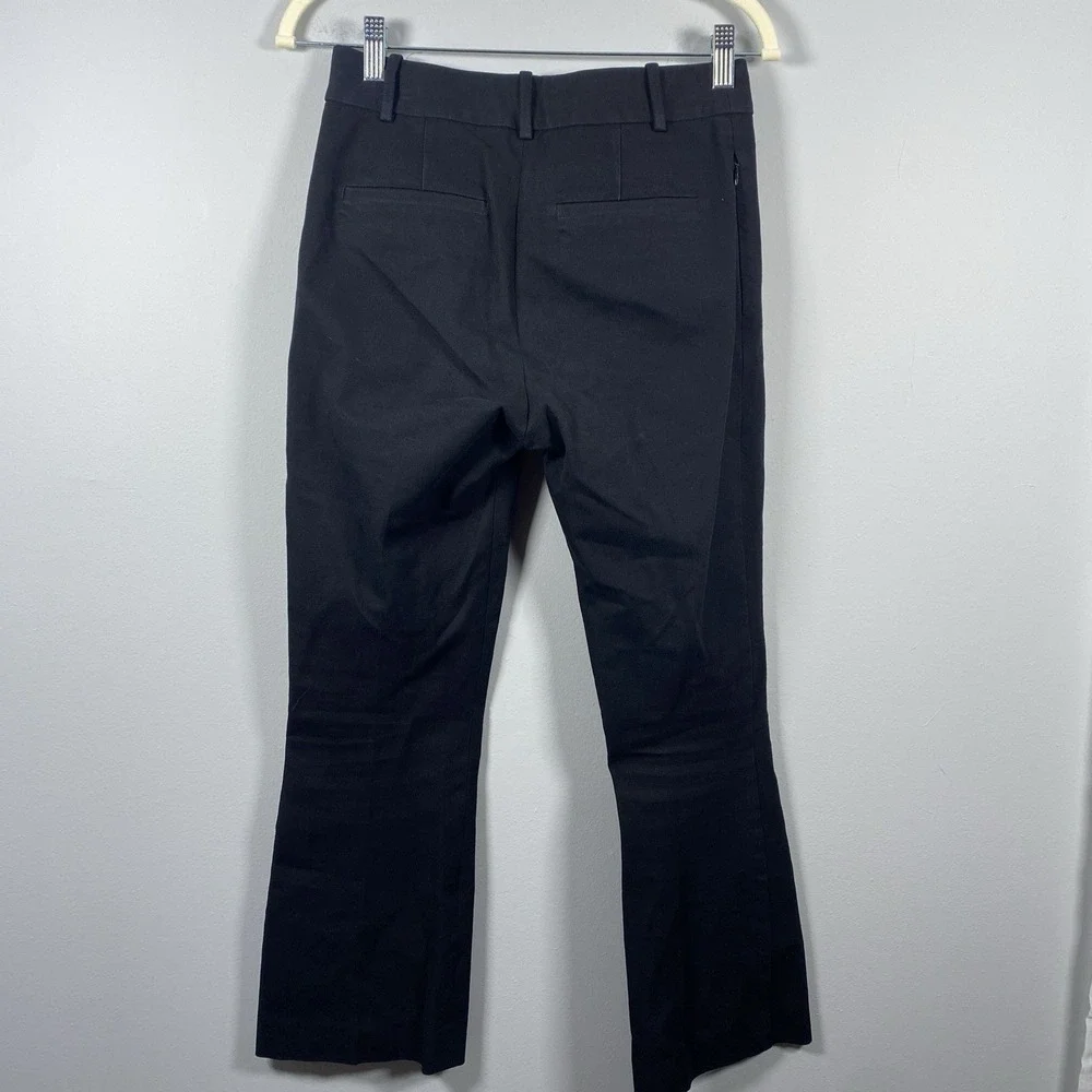 Frame Black Noir Le Crop Mini Boot Trouser Cropped High Rise Flare Pants Women 2